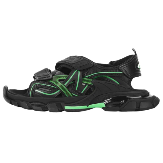 Balenciaga Track Sandal Black/Fluo Green
