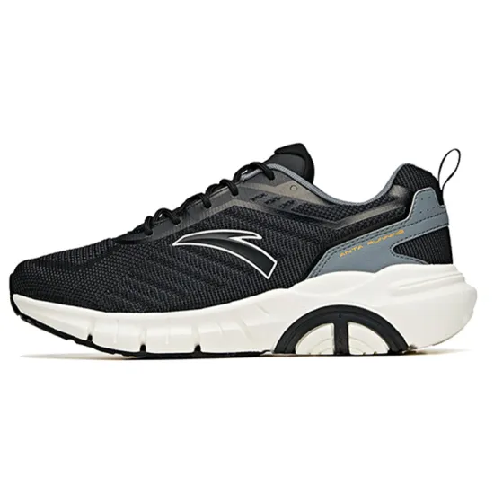 ANTA Running Shoes Men Low-Top Black/Cool Gray