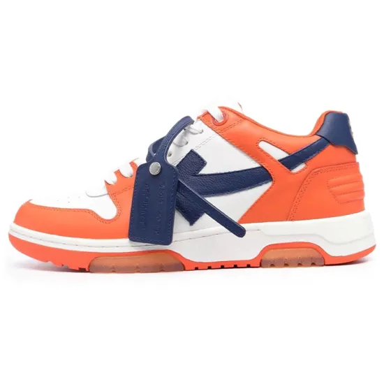 OFF-WHITE Out Of Office Ooo Low Tops White Orange Blue