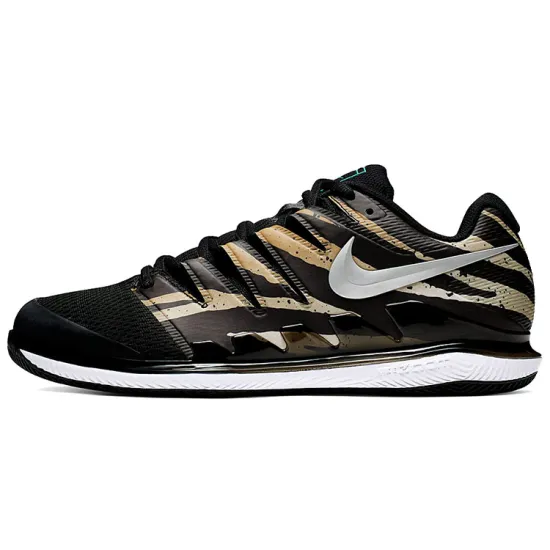 Nike Air Zoom Vapor X Tennis Shoes Men Low-top Black/White/Gold