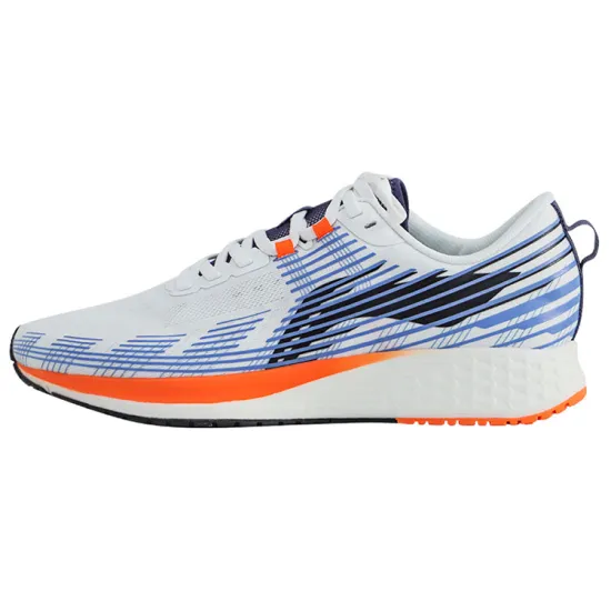 LiNing Red Hare 4 Cushioning Breathable Low Top Running Shoes Men's White Blue
