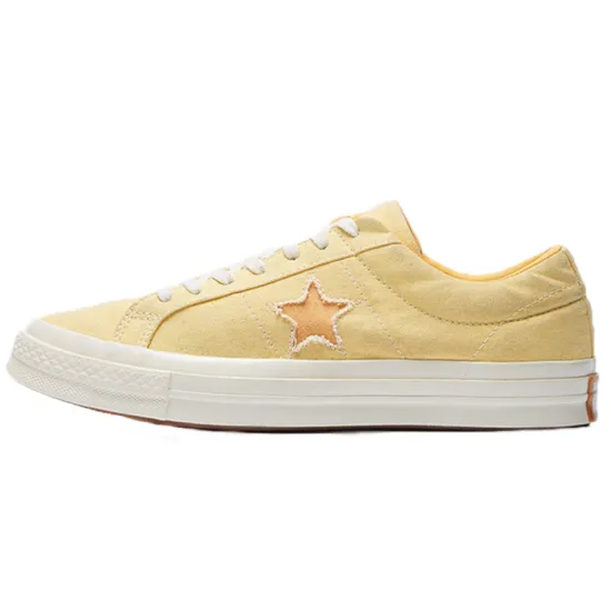 Converse One Star Skateboarding Shoes Unisex Low-top Pale Yellow