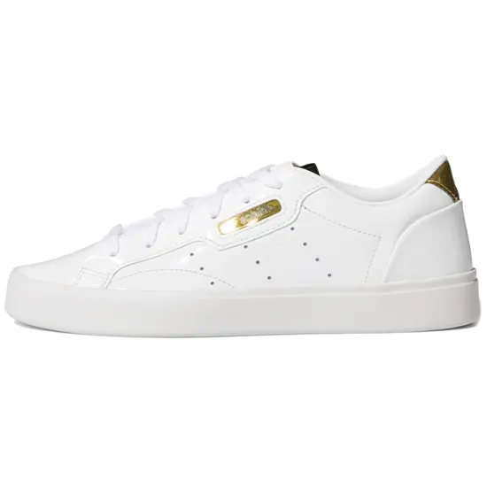 Adidas Originals Sleek Skateboard Shoes Women's Low-top White/Gold