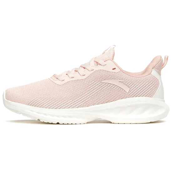 ANTA Running Shoes Women's Low-Top Ivory White Pink