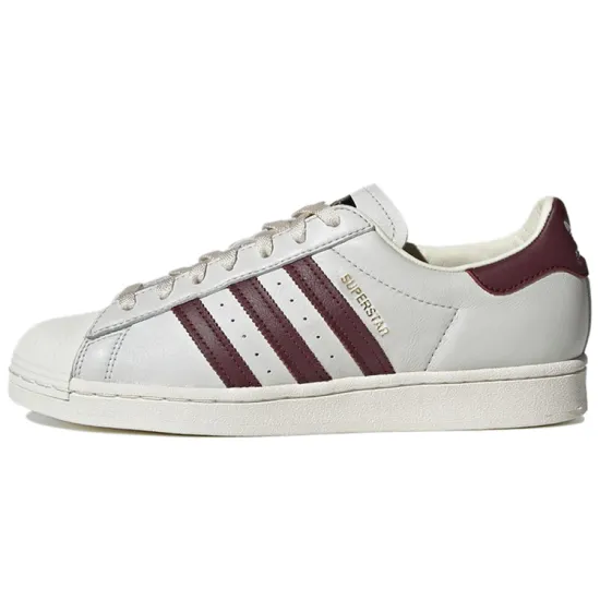Adidas Originals Superstar Off White Maroon