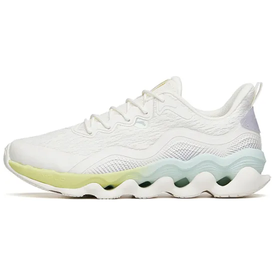 ANTA Running Shoes Women's Low-Top Ivory White/Light Purple Gray