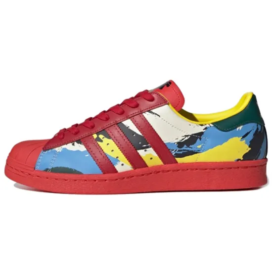 Adidas Originals Superstar Series Skateboard Shoes Unisex Low-top Red