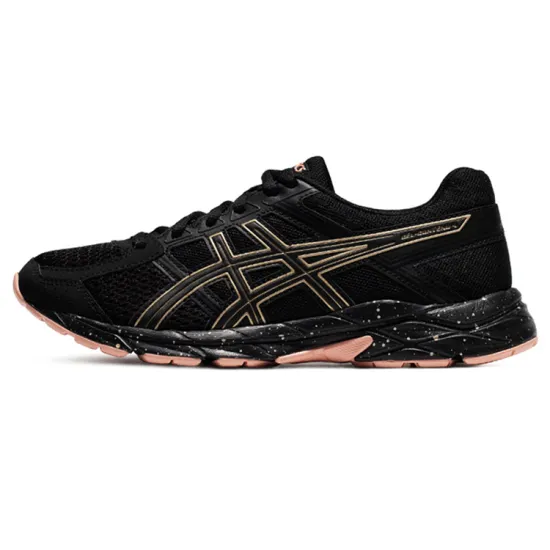 Asics Gel-Contend 4 Running Shoes Women's Low-top Black/Gold/Powder