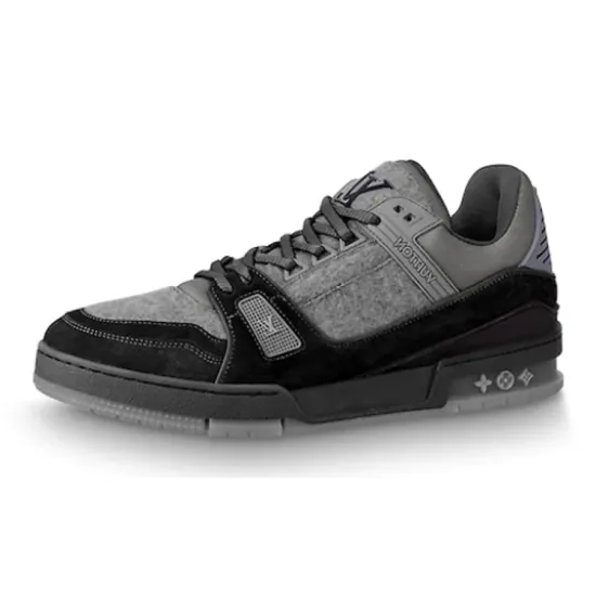 LOUIS VUITTON Trainer Grey Flannel Black