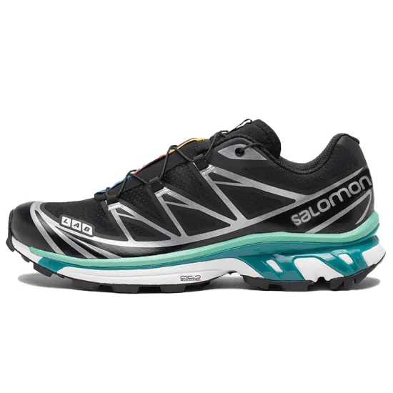 SALOMON XT-6 Running Shoes Unisex Low-top Black/white/mint