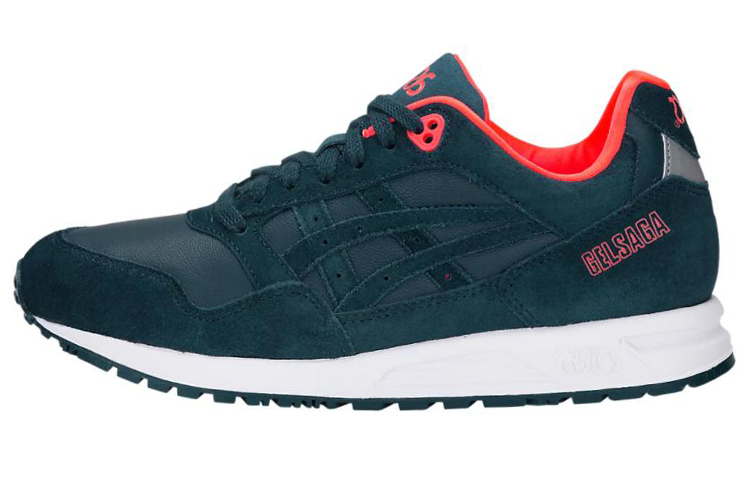 ASICS Gel Saga Fashion Abrasion Resistant Low top Running Shoes Women's Dark Green