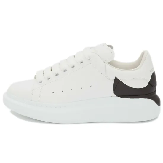 Alexander McQueen Oversized Sneaker 'White Black Heel' Women's