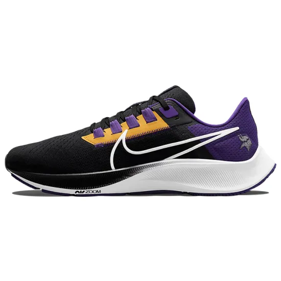 Nike Pegasus 38 Running Shoes Men Low-top Black/Purple/White