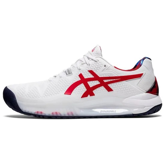 Asics Gel Resolution 8 LE 'White Classic Red'