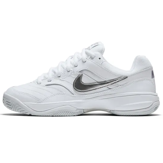 Nike Court Lite Tennis Shoes Women's Low-top Silver/White