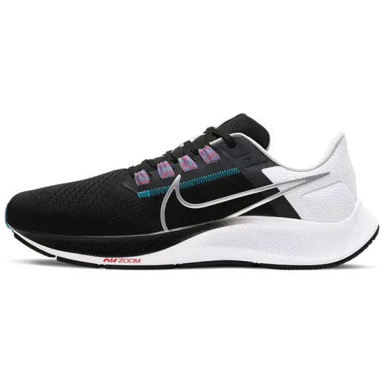 Nike Air Zoom Pegasus 38 Black White Chlorine Blue