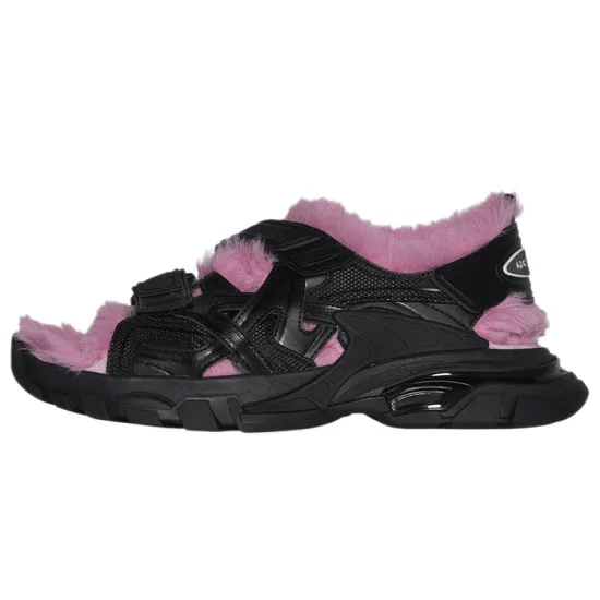 Balenciaga Track 1.0 Casual Shoes Women's Low-Top Black Pink
