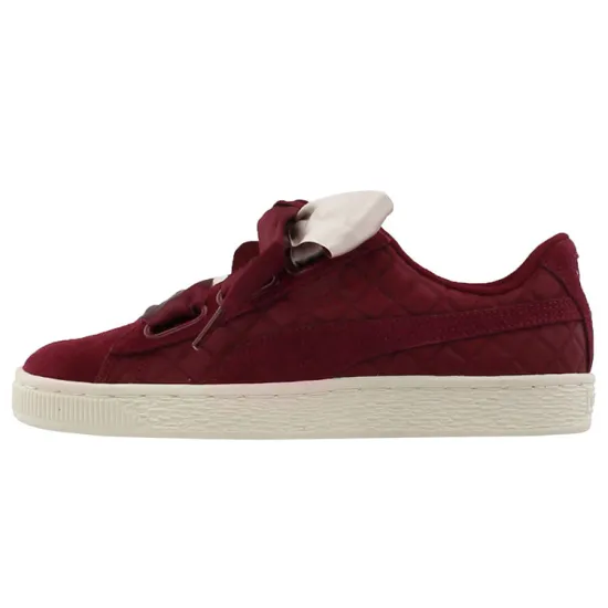 Puma Suede Heart Quilt Cordovan Cameo Brown Women's