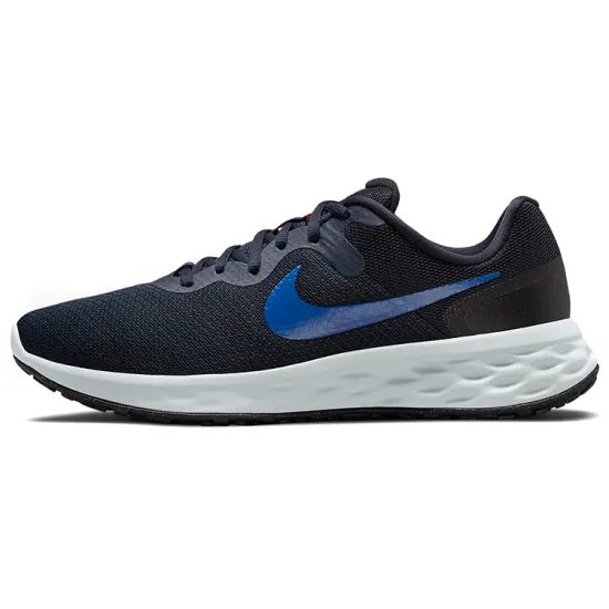 Nike REVOLUTION 6 Running Shoes Men Low-top Black/Blue