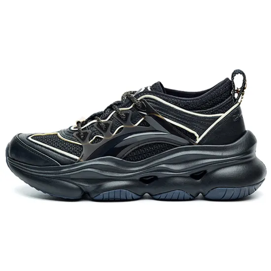LI-NING 1990 Casual Shoes Women's Low-Top Black
