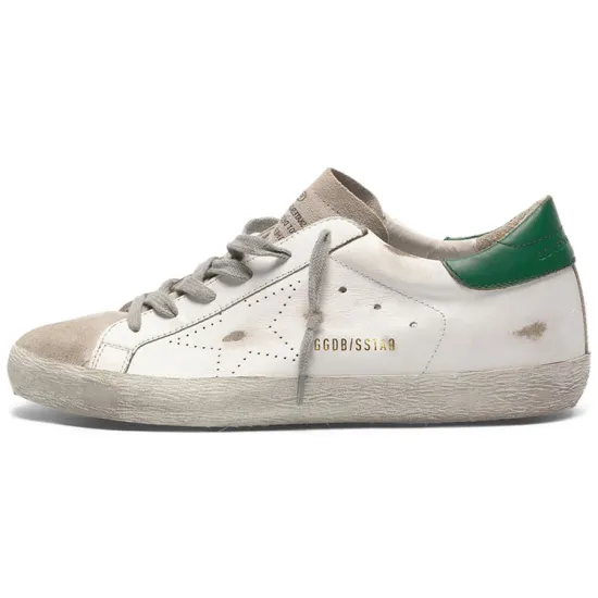 Golden Goose Super-Star Skateboard Shoes Women's Low-top White/Green