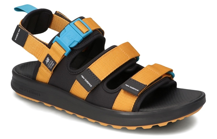New Balance NB 750 Beach Sandals Unisex Black Yellow