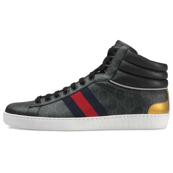 GUCCI Ace Gg High Top Black