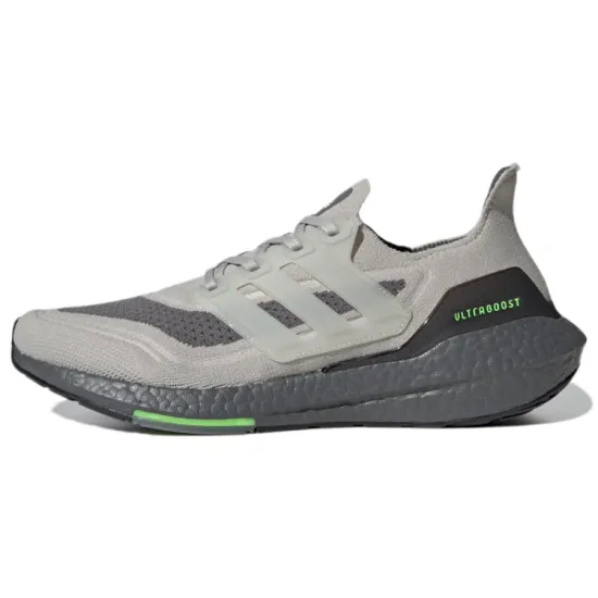adidas Ultra Boost 21 Metal Grey Signal Green