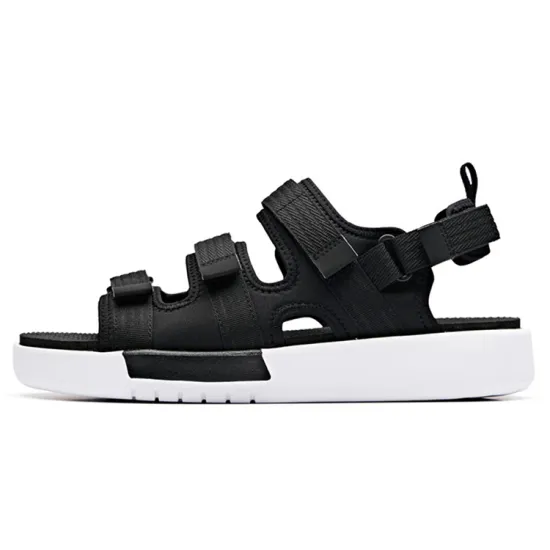 ANTA Life Collection Beach Sandals Men Black Ivory White