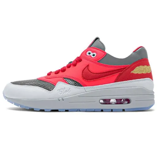 CLOT X Nike Air Max 1 'Kiss Of Death - Solar Red'