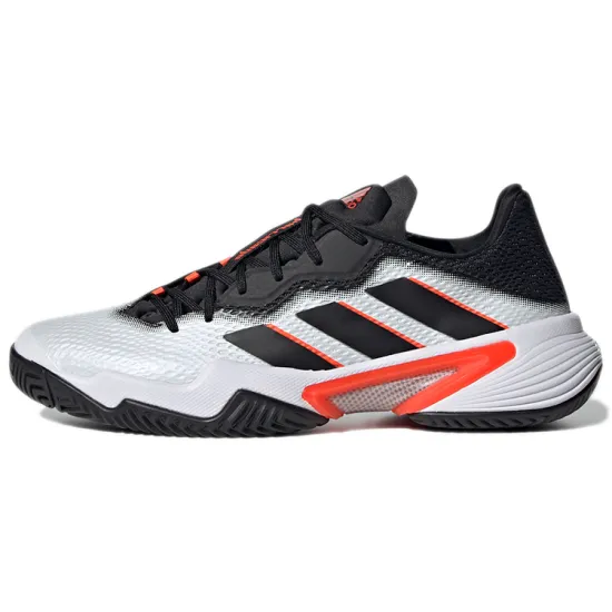 Adidas Barricade White Black Solar Red
