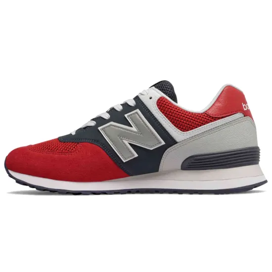 New Balance 574 Pebbled Sport 'Team Red'