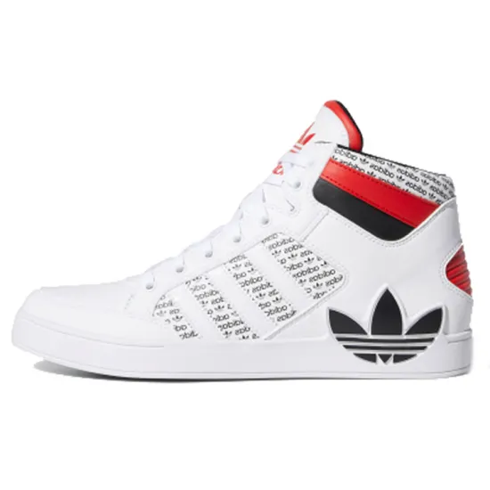 Adidas Originals Hardcourt Skateboard Shoes Unisex High-top White/Red