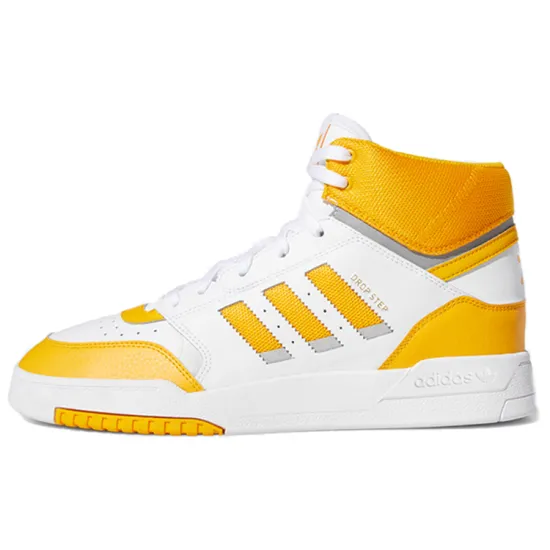 Adidas Originals Drop Step Skateboard Shoes Men High-top Yellow
