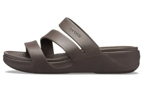 Crocs Monterey Slide Slippers Women's Dark Brown