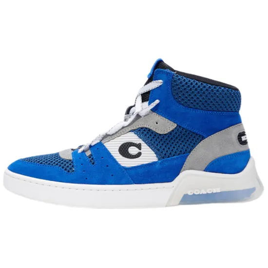COACH CitySole Skateboard Shoes Men High-Top Blue