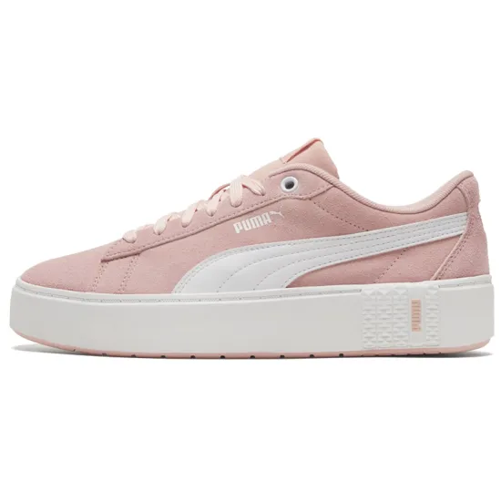 Puma Smash Series Skateboarding Shoes Women's Low-top Pink/white