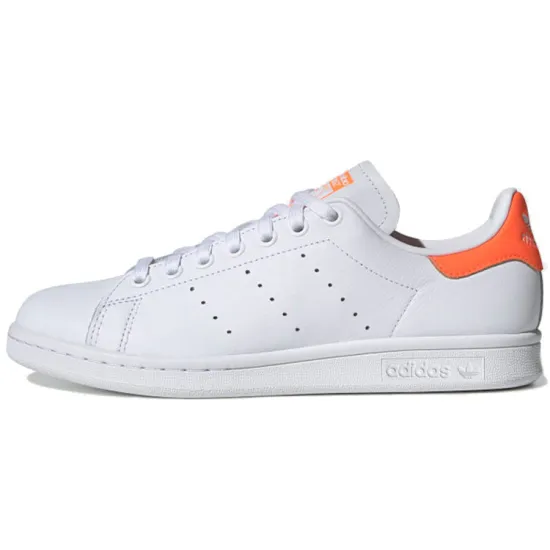 Adidas Originals STAN SMITH Collection Skateboard Shoes Unisex Low-top White/orange