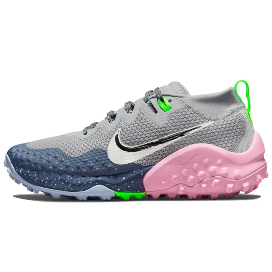 Nike Wildhorse 7 Wolf Grey Barely Green Diffused Blue Women's