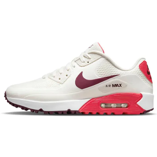 Nike Air Max 90 Running Shoes Men Low-top Off-white/red