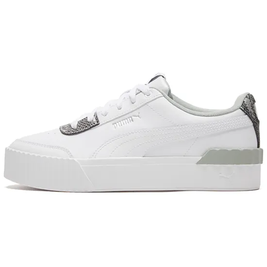 PUMA Carina Lift Snake White/snake Print Low Casual Board Shoes Women's