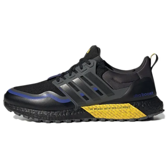 adidas ULT Running Shoes Unisex Low-top Carbon Black/yellow/blue