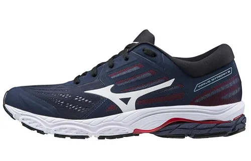 Mizuno Stream Running Shoes Men's Low Top Blue/White/Red