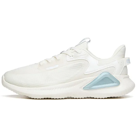 ANTA Running Shoes Women's Low-Top Ivory White/Blue
