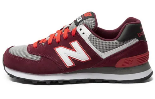 New Balance NB 574 Running Shoes Unisex Low Top Maroon