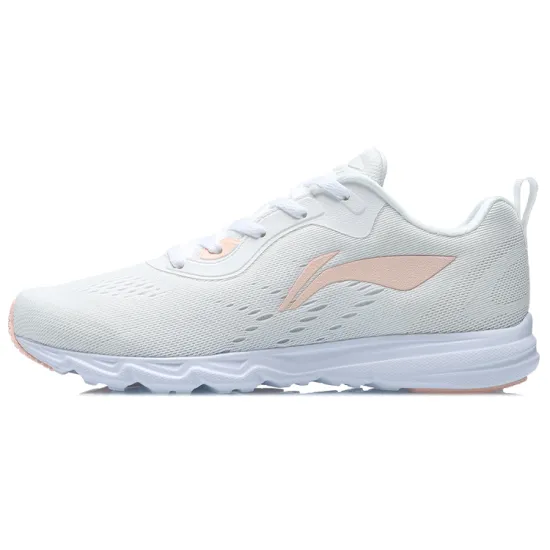 LINING Running Shoes Women's Low-Top Champagne White