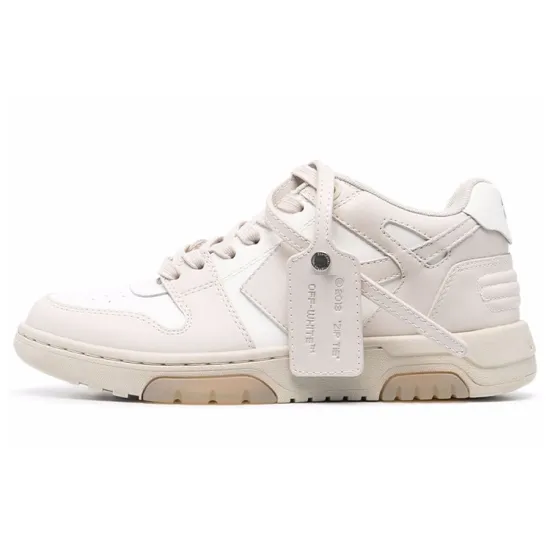 OFF WHITE Out Of Office 'OOO' Low Nude White Women's