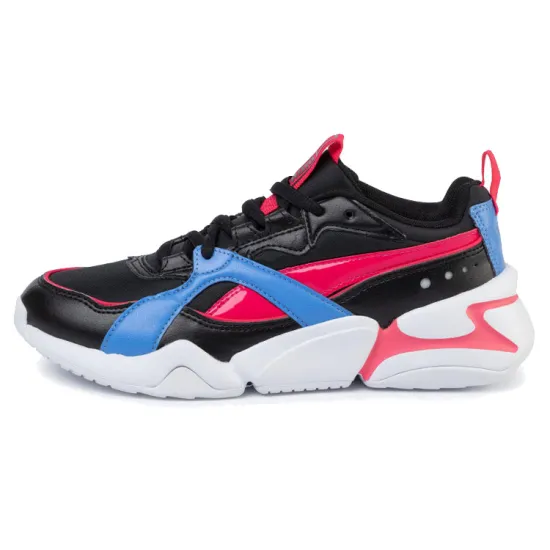 Puma Nova Running Shoes Women's Low-top Black/blue/pink