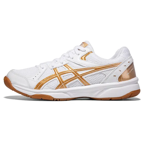 Asics River CS Running Shoes Unisex Low-top White/Gold