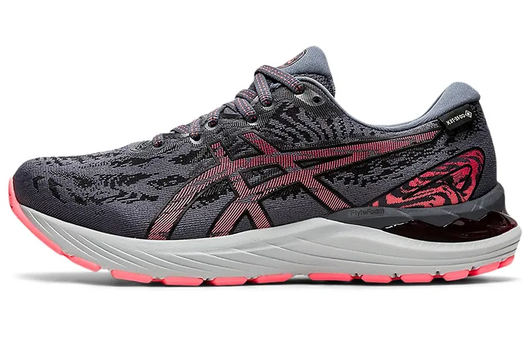 Asics Gel Cumulus 23 G TX Low top Running Shoes Women's Gray Red